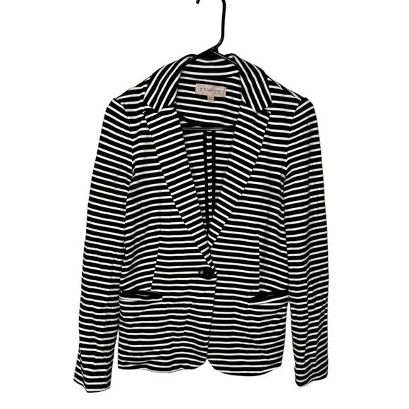 Philosophy Jackets & Blazers - Philosophy Jacket Woman Collar 1-Button Stripe size extra small
